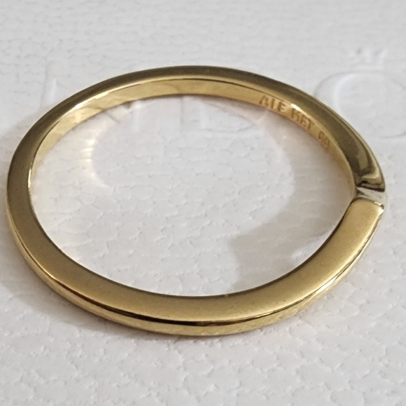 Pandora Polished Wishbone Ring 14k gold plating Sise 60 US 9 - Picture 3 of 7